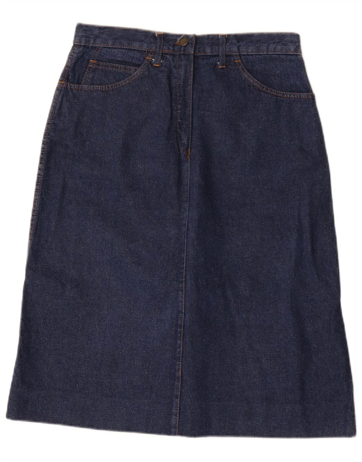 Falda Vaquera Vintage Mujer W30 Azul Marino Medio