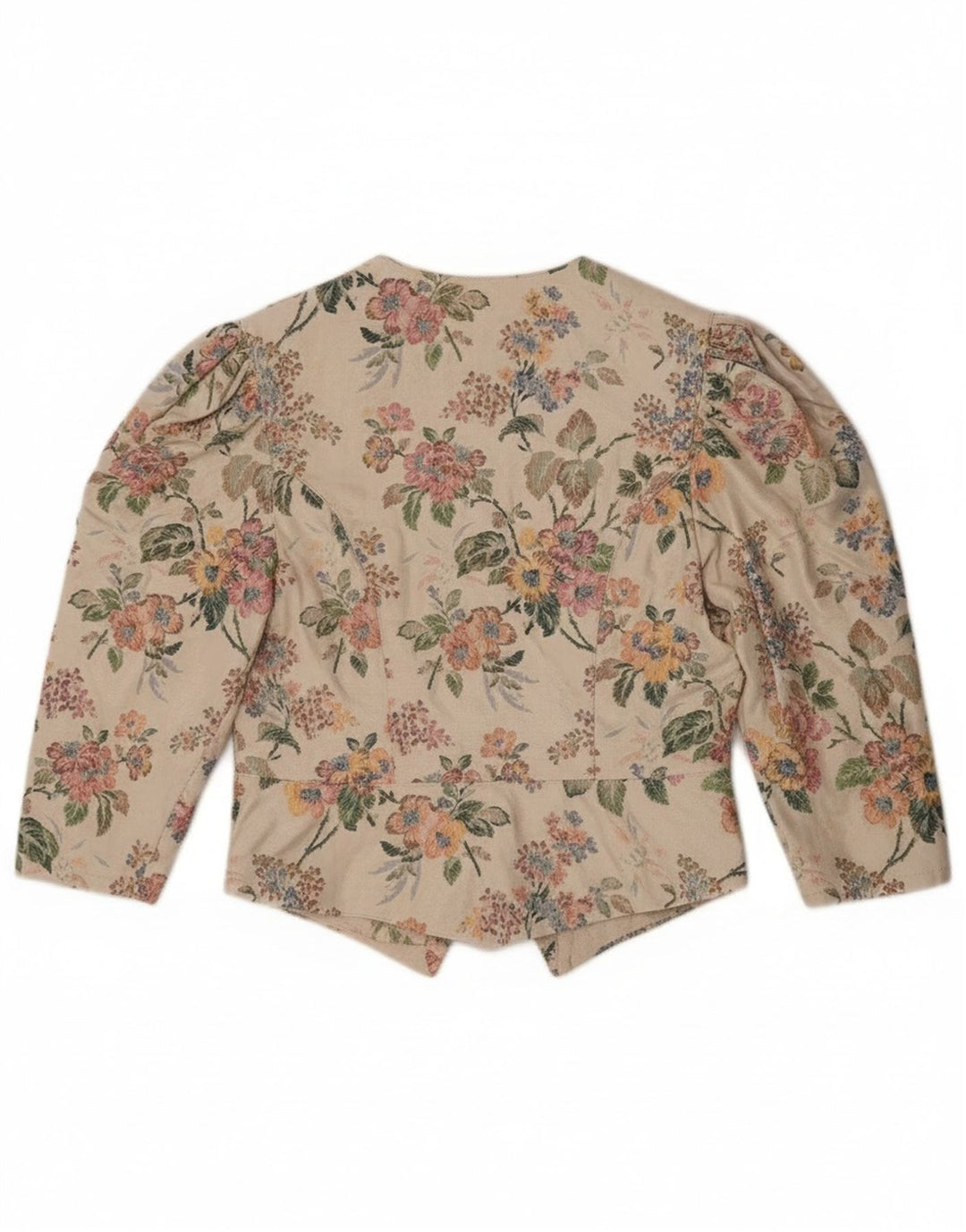 Eger Chaqueta tipo blazer con 1 botón y manga 3/4 para mujer IT 42 Medium Beige Floral