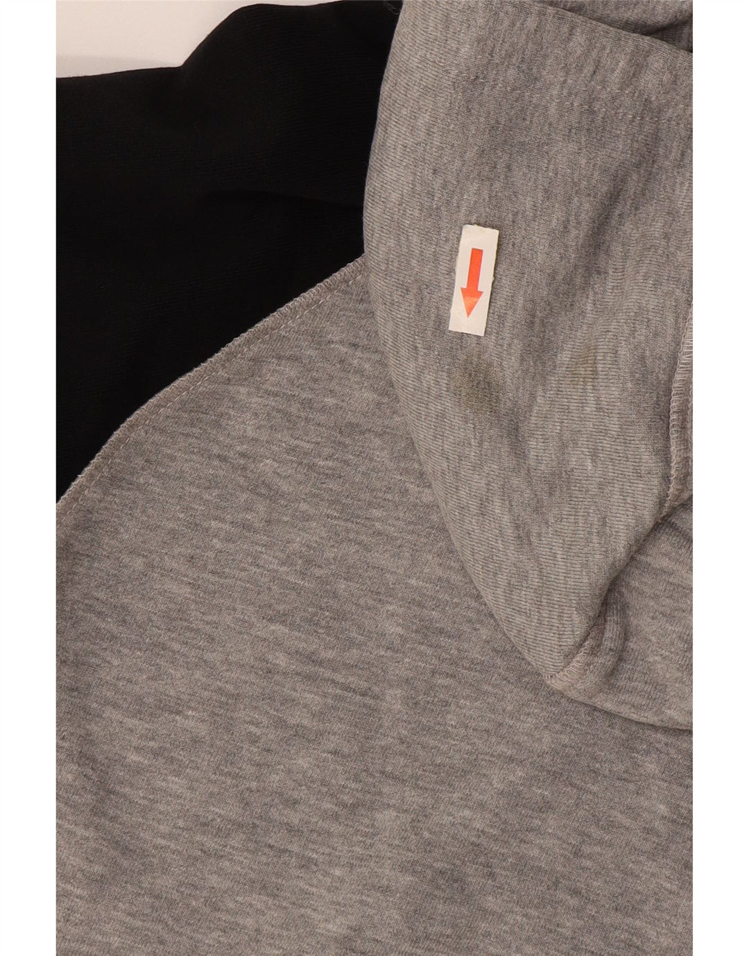 KAPPA Sudadera con capucha y cremallera para hombre, color gris grande, color block