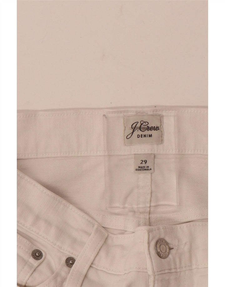 Pantalones casuales rectos para mujer J. Crew W29 L28 Blanco