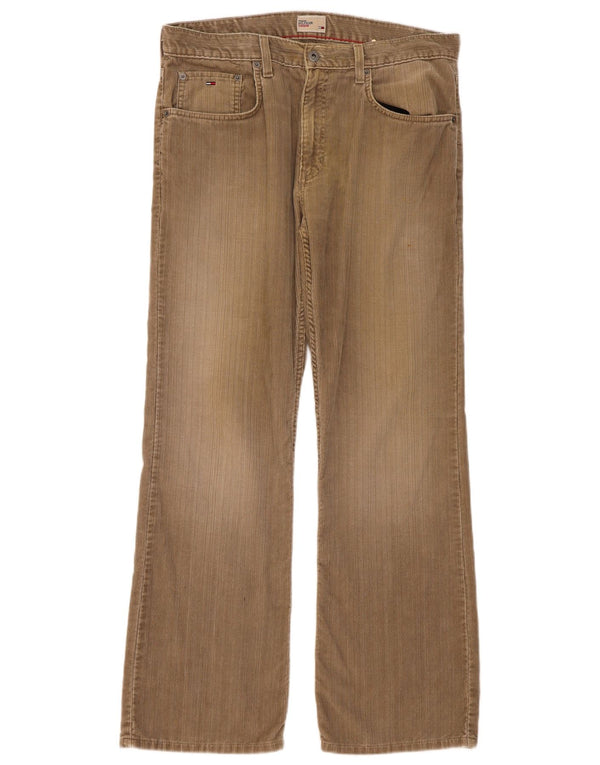 Tommy Hilfiger Pantalones De Pana Bootcut Para Mujer W34 L32 Algodón Beige