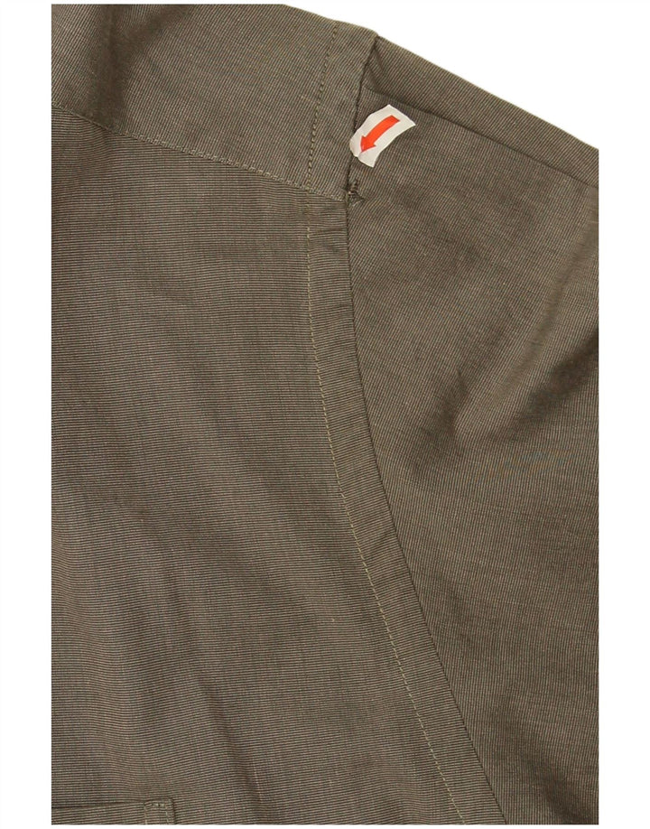Eddie Bauer Camisa Hombre XL Algodón Caqui
