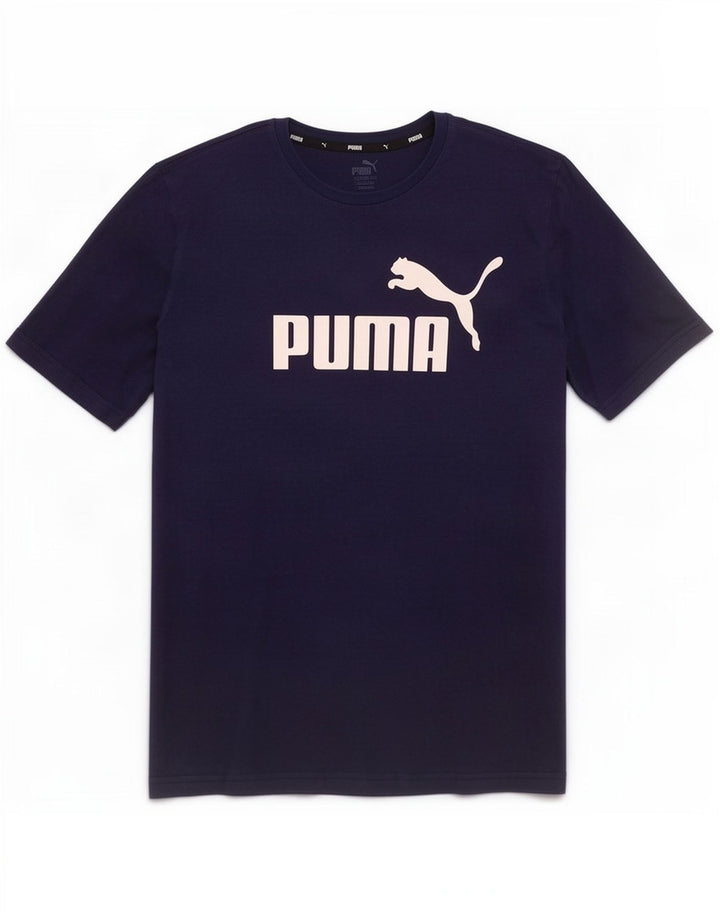 Puma - Camiseta gráfica para hombre, talla grande, azul marino