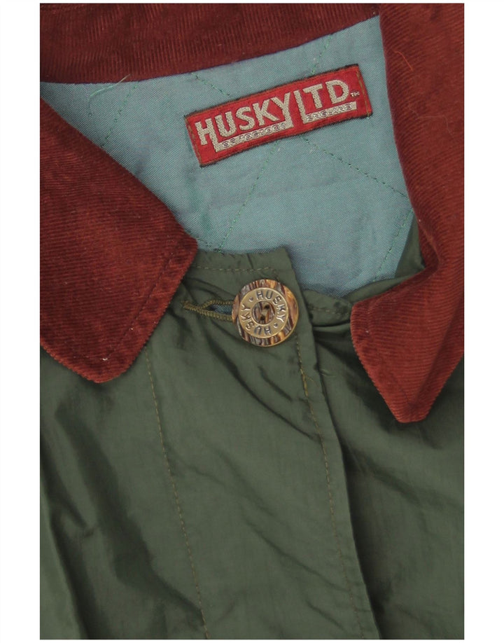 Abrigo Poncho Extragrande Mujer Husky Talla única Verde