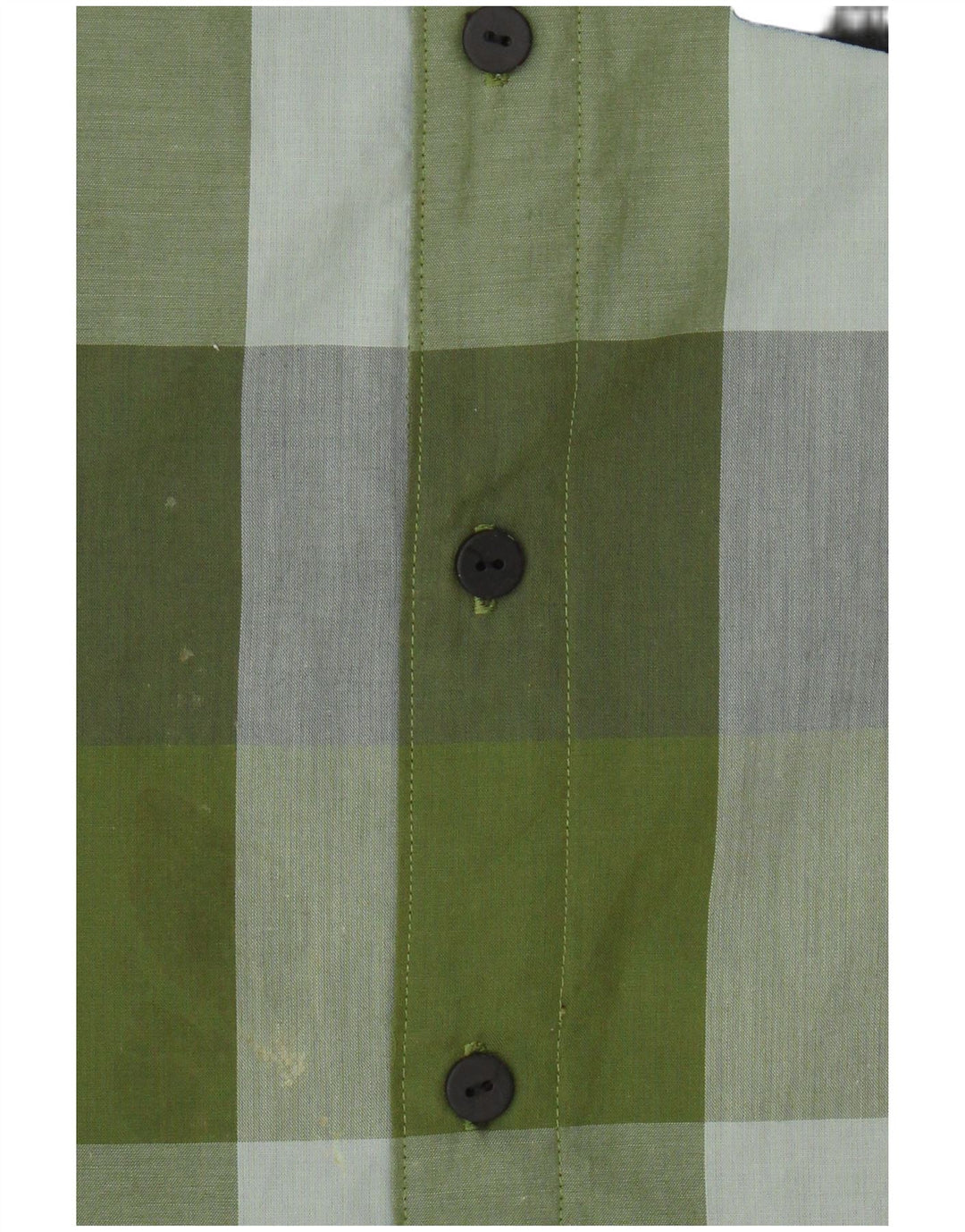 Camiseta Adidas Hombre UK 40/42 Verde Medio Cuadros Poliéster