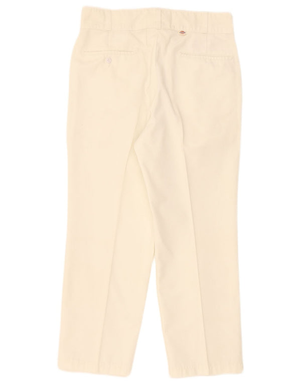 Pantalón Chino Recto Dickies Mujer W34 L26 Poliéster Blanco