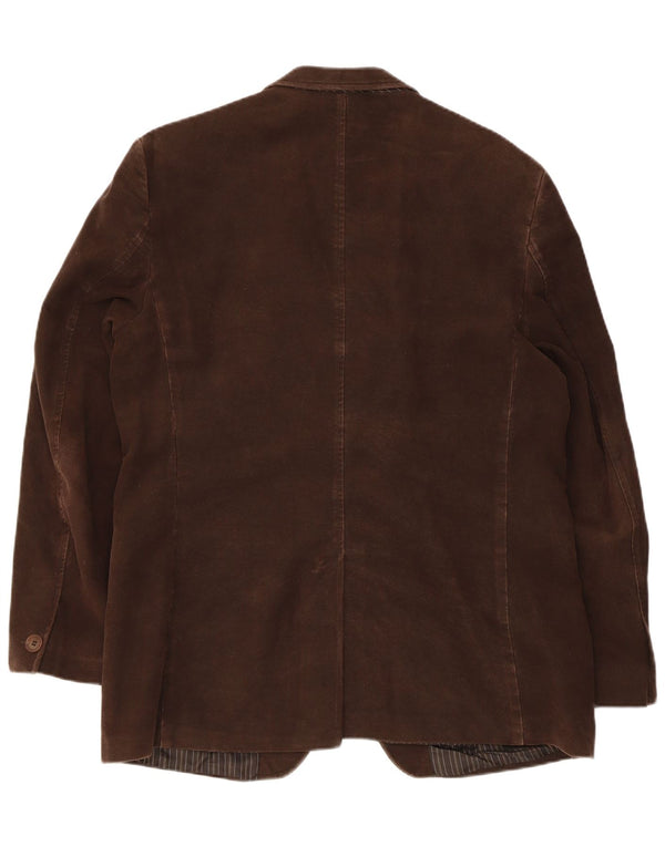 Gibson Chaqueta tipo blazer de 2 botones para hombre UK 42 XL Algodón marrón