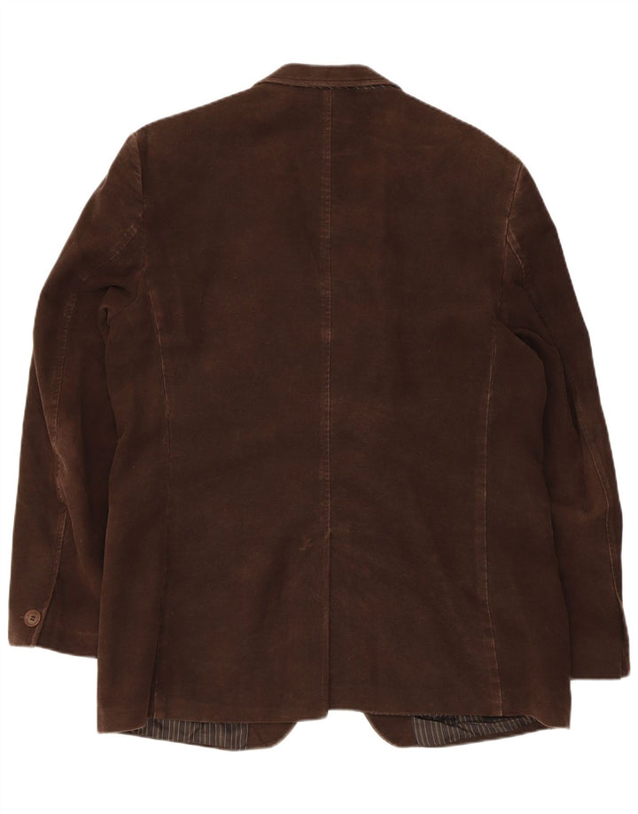 Gibson Chaqueta tipo blazer de 2 botones para hombre UK 42 XL Algodón marrón