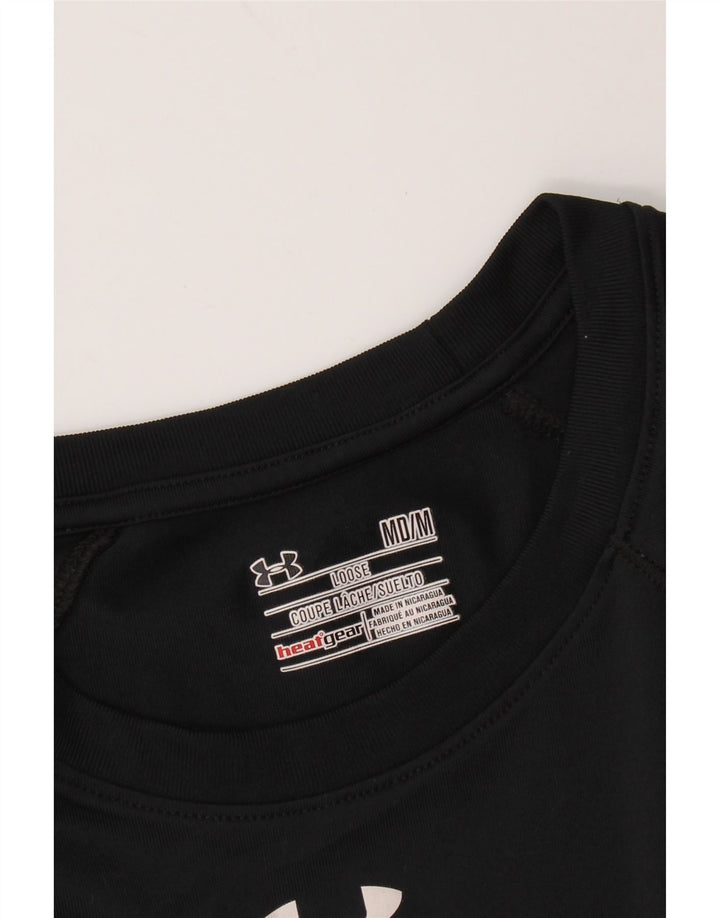 UNDER ARMOUR Camiseta Heat Gear para mujer de manga larga Reino Unido 14 Mediano Negro