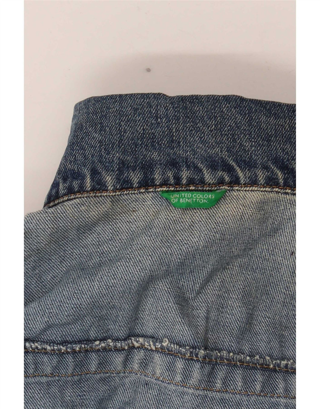 Benetton Chaqueta Vaquera Para Hombre UK 40 Large Azul