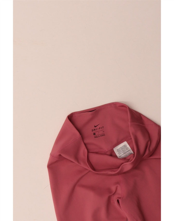 Leggings NIKE Dri Fit para mujer UK 8 Pequeño Poliéster rosa