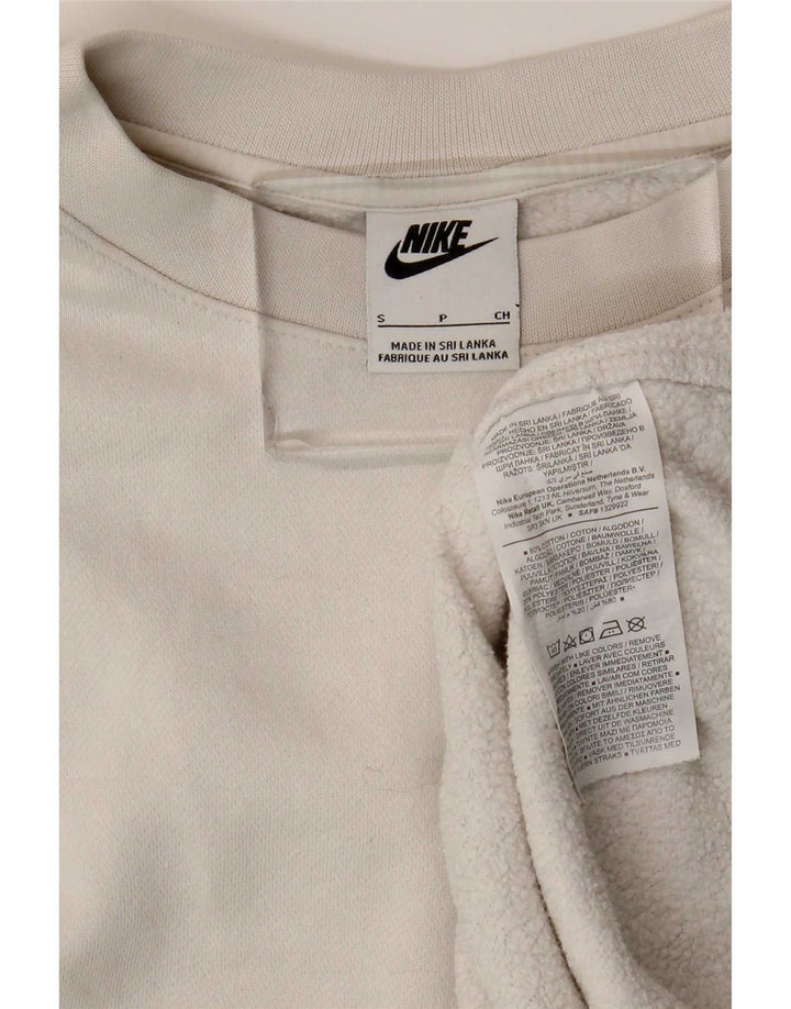 Nike Hombre Sudadera Jumper Small Blanco Algodón