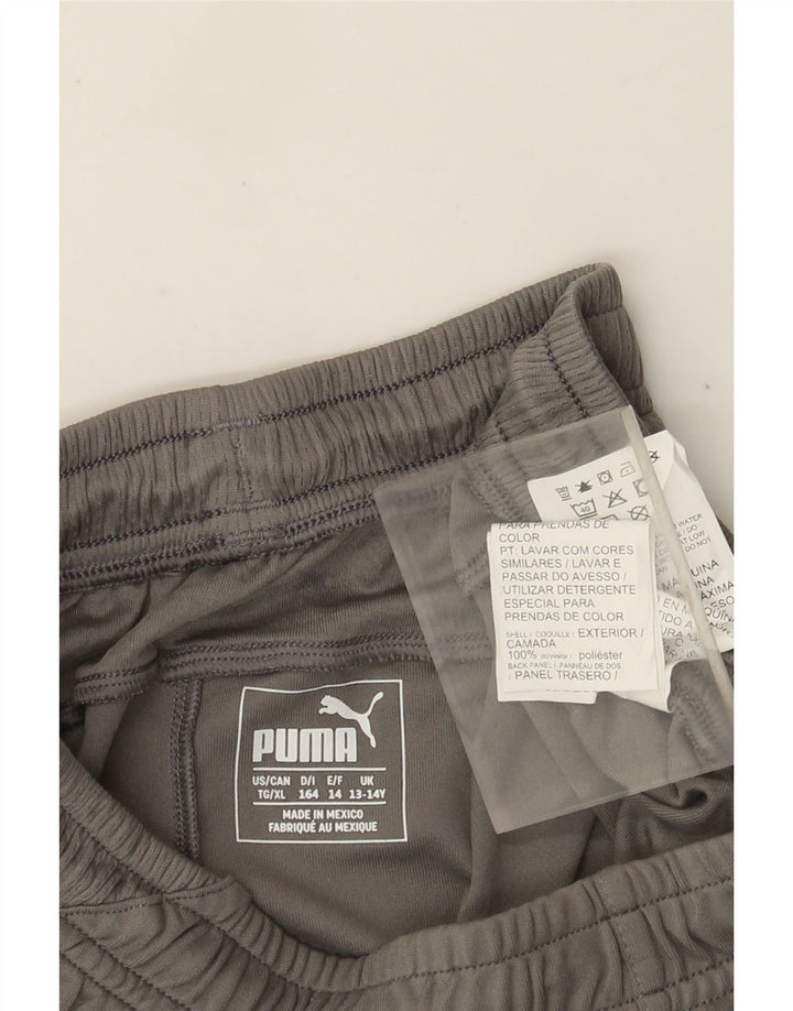 Puma Pantalones cortos deportivos para niño 13-14 años Gris Poliéster color block