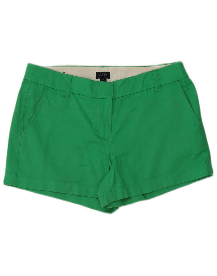 J. CREW Pantalones cortos chinos para mujer US 6 Medium W32 Algodón verde