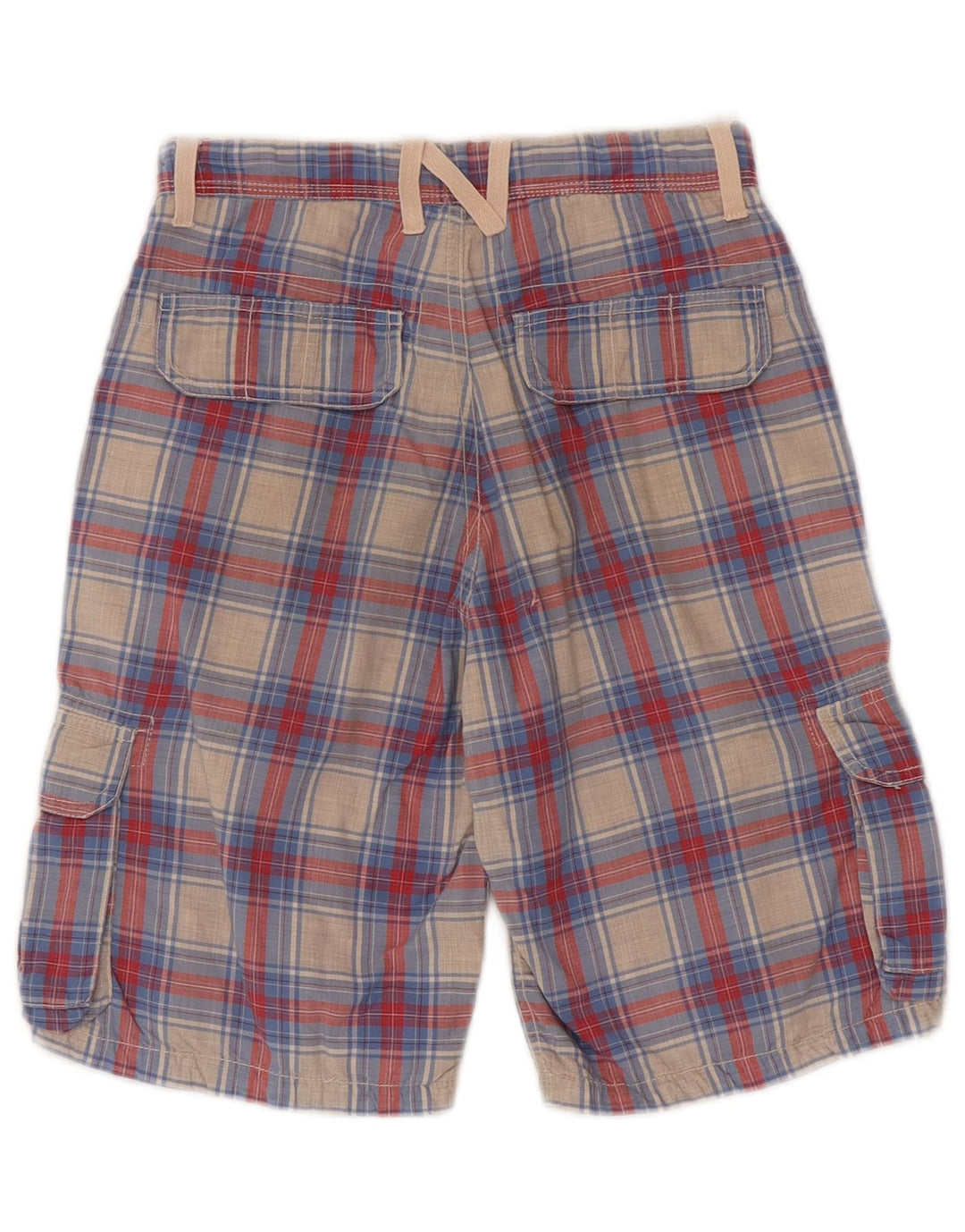 Napapijri Shorts cargo para niños 9-10 años W24 Algodón a cuadros multicolor