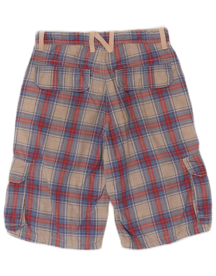 Napapijri Shorts cargo para niños 9-10 años W24 Algodón a cuadros multicolor