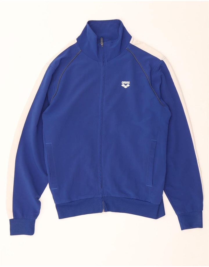 Arena Hombre Chándal Top Jacket Small Azul Colorblock Poliéster