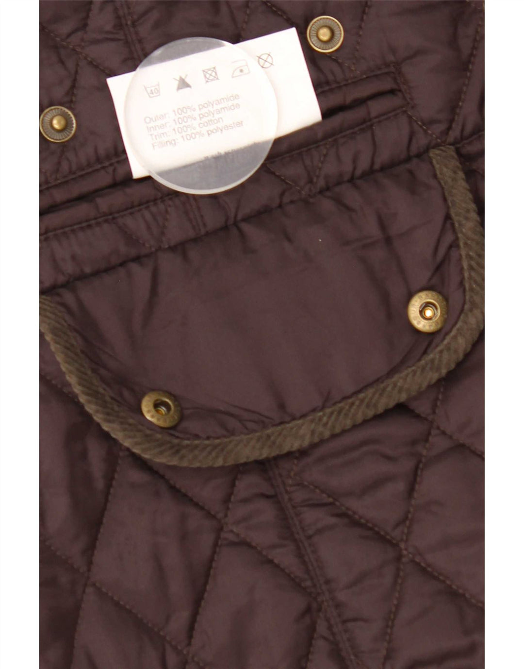 Barbour Chaqueta Acolchada Para Mujer UK 42 Poliamida Marrón Medio