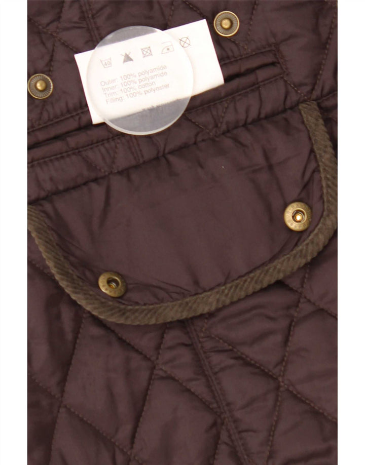 Barbour Chaqueta Acolchada Para Mujer UK 42 Poliamida Marrón Medio