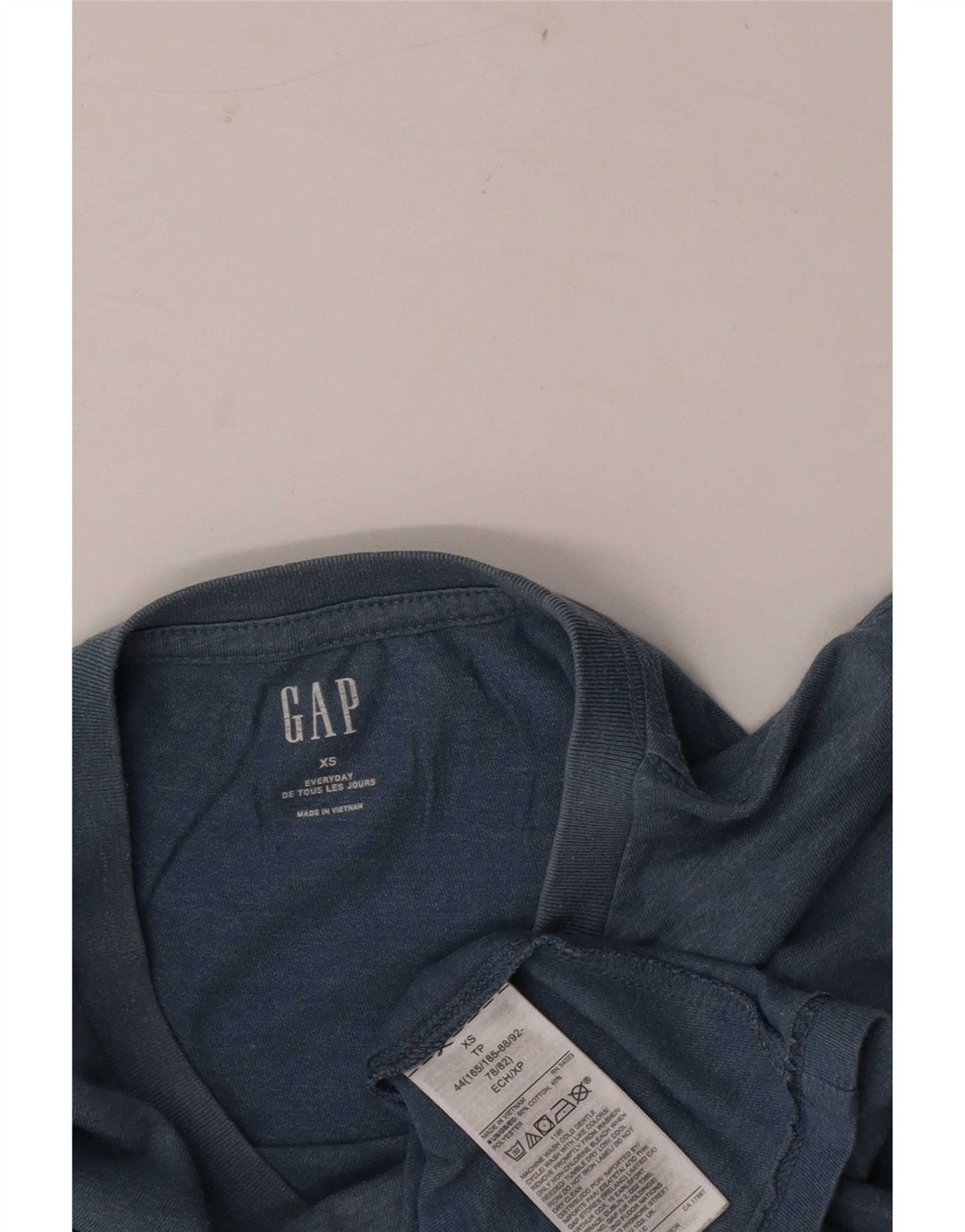 Camiseta Gap Hombre Top XS Algodón Azul