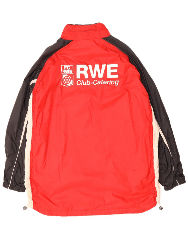 JAKO Mens Graphic Rain Jacket UK 40 Large Red Colourblock