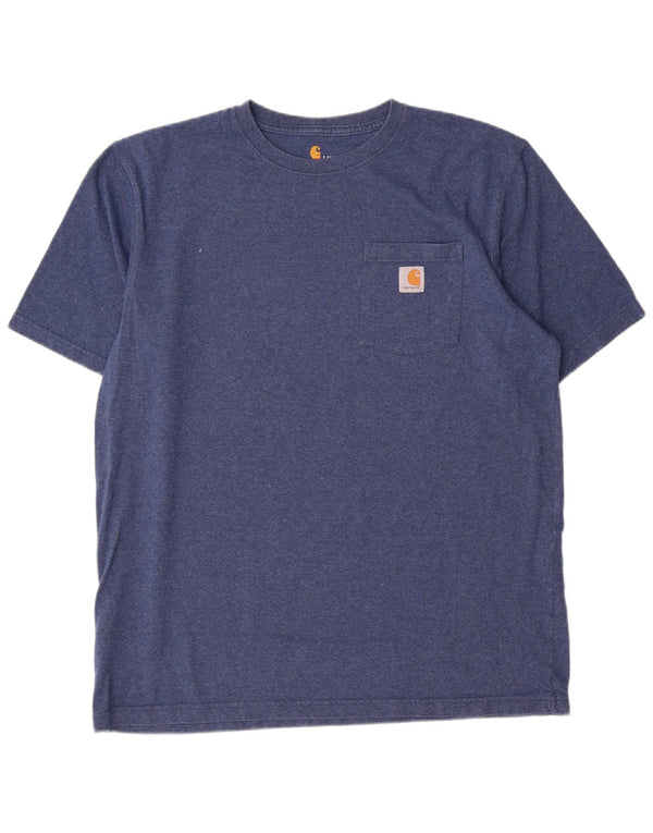 Carhartt - Camiseta para hombre, talla grande, algodón azul marino