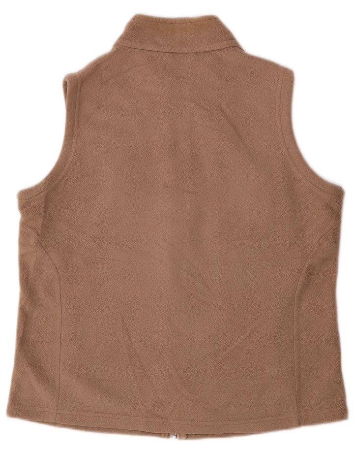 Marks & Spencer Chaleco polar para mujer UK 46 Grande Poliéster beige