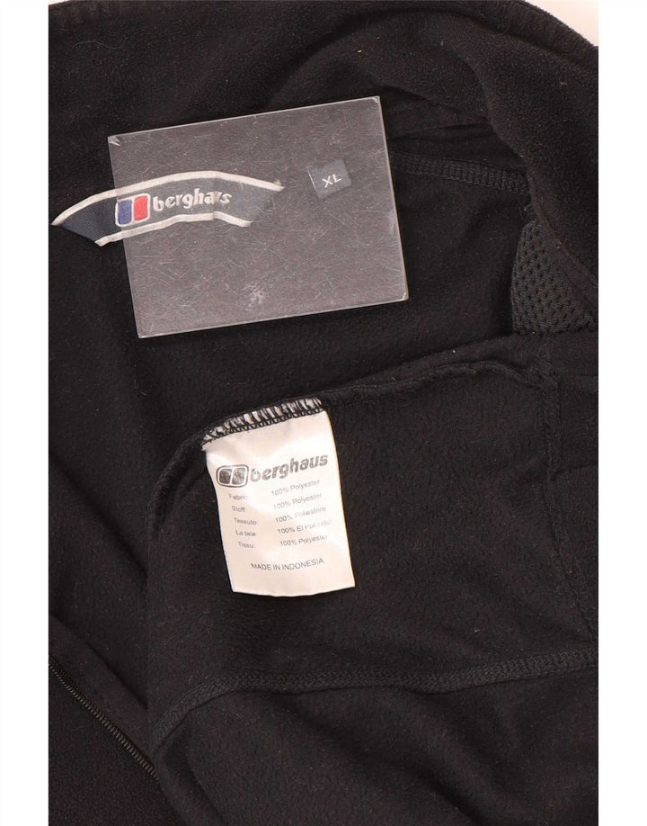 Berghaus Jersey Polar Hombre con Cremallera y Cuello XL Poliéster Negro