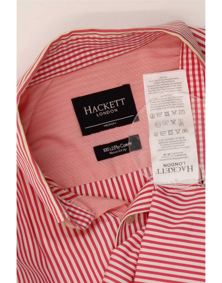 Hackett Hombre Camisa Mediana De Algodón A Rayas Rojas