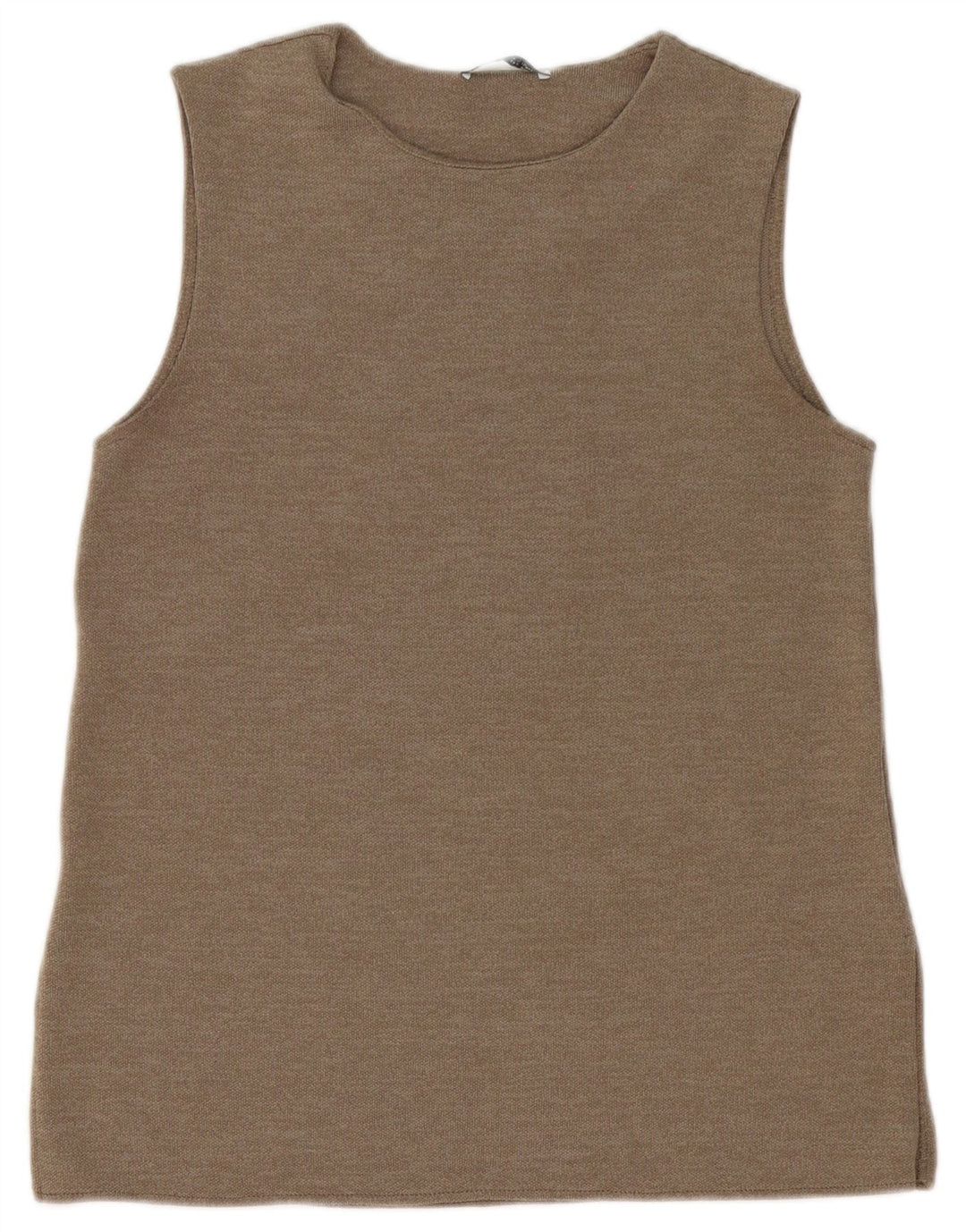 Zara Mujer Chaleco Top UK 10 Small Beige