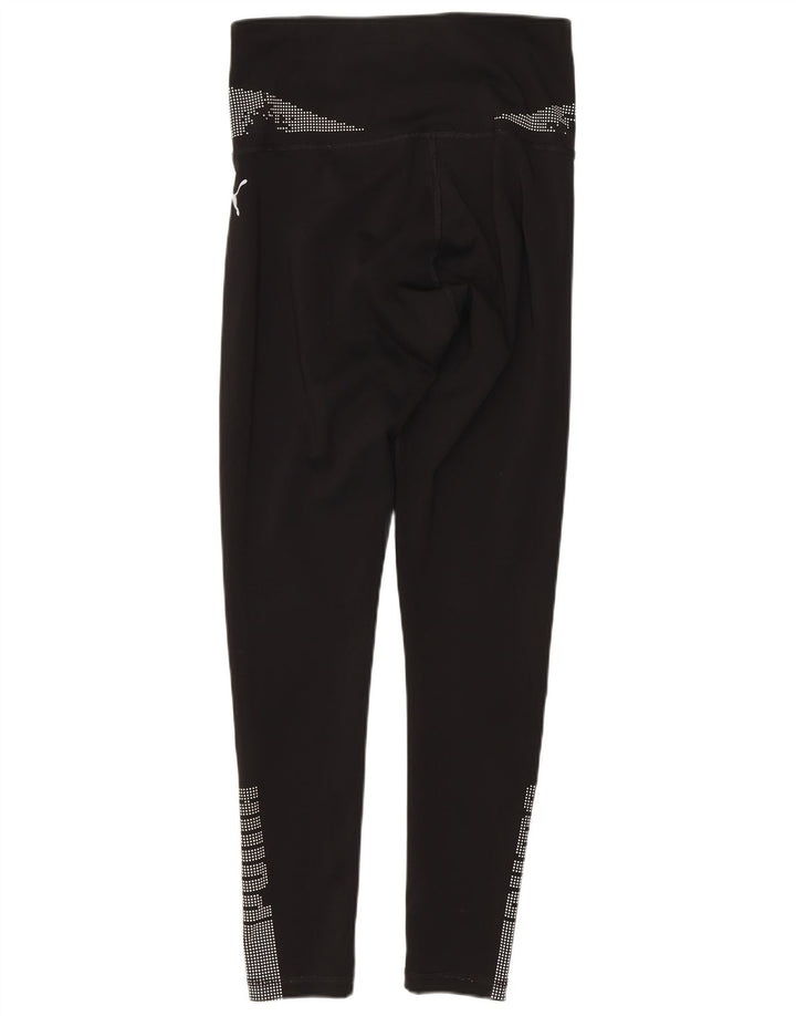 Puma Leggings gráficos para mujer UK 6 XS Poliéster negro manchado