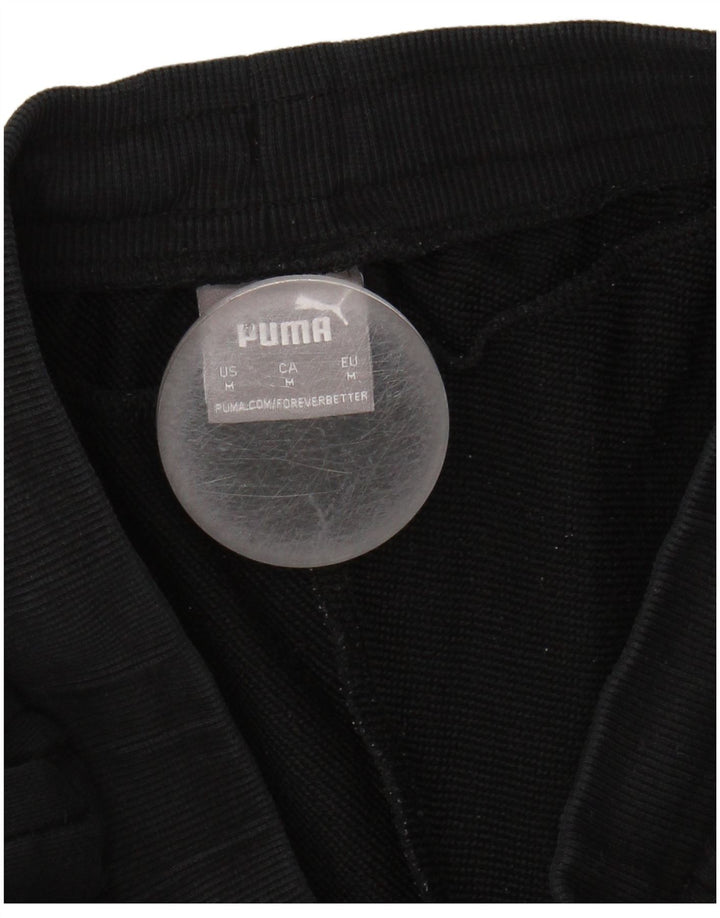 PUMA Mens Graphic Sport Shorts Medium  Black Cotton