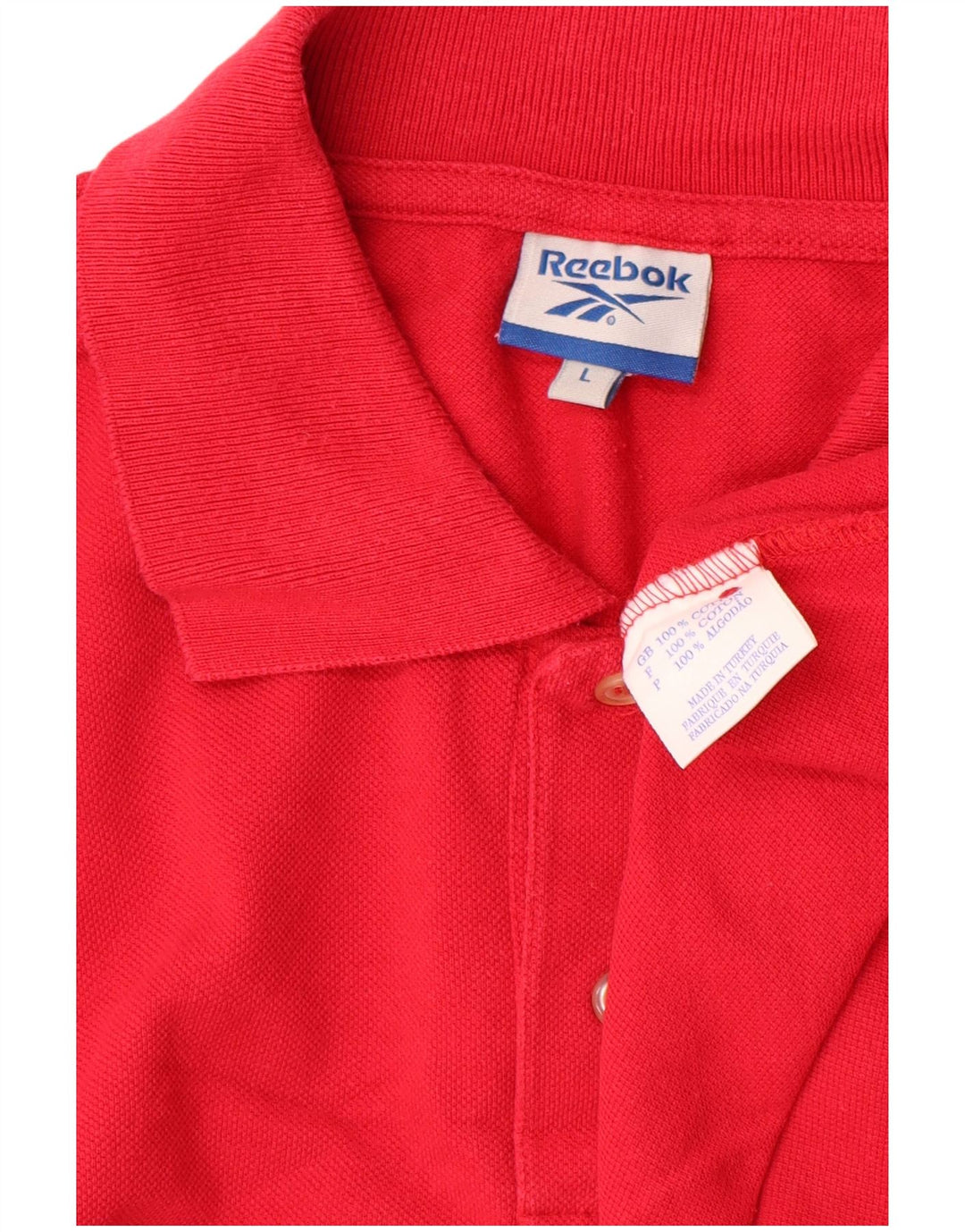 Polo Reebok Hombre Grande Rojo Algodón