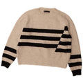 Marks & Spencer Jersey de cuello redondo para mujer UK 44 Gris medio a rayas