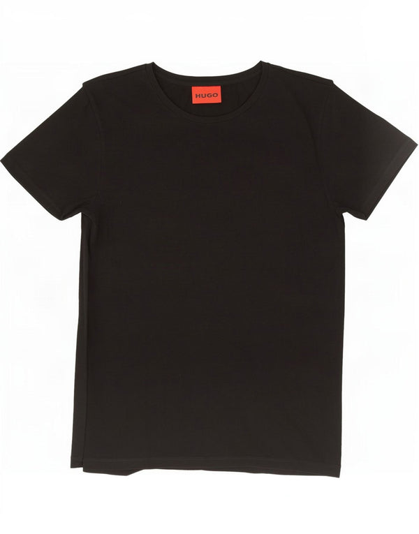 Hugo Boss Hombre Camiseta Top Small Algodón Negro