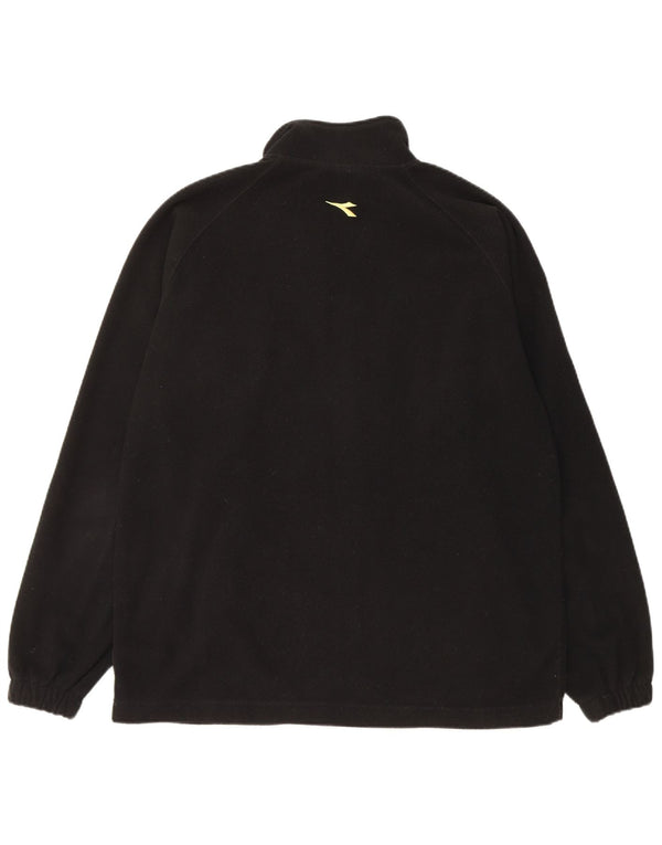 Diadora Chaqueta polar para hombre UK 40 Large Poliéster color negro