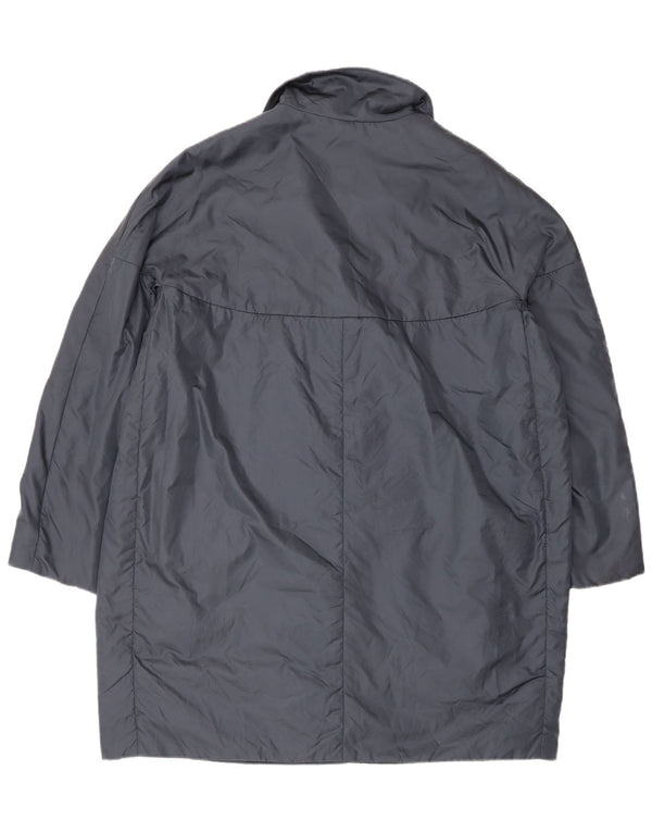 Aspesi Abrigo acolchado holgado para mujer UK 46 Large Poliamida azul