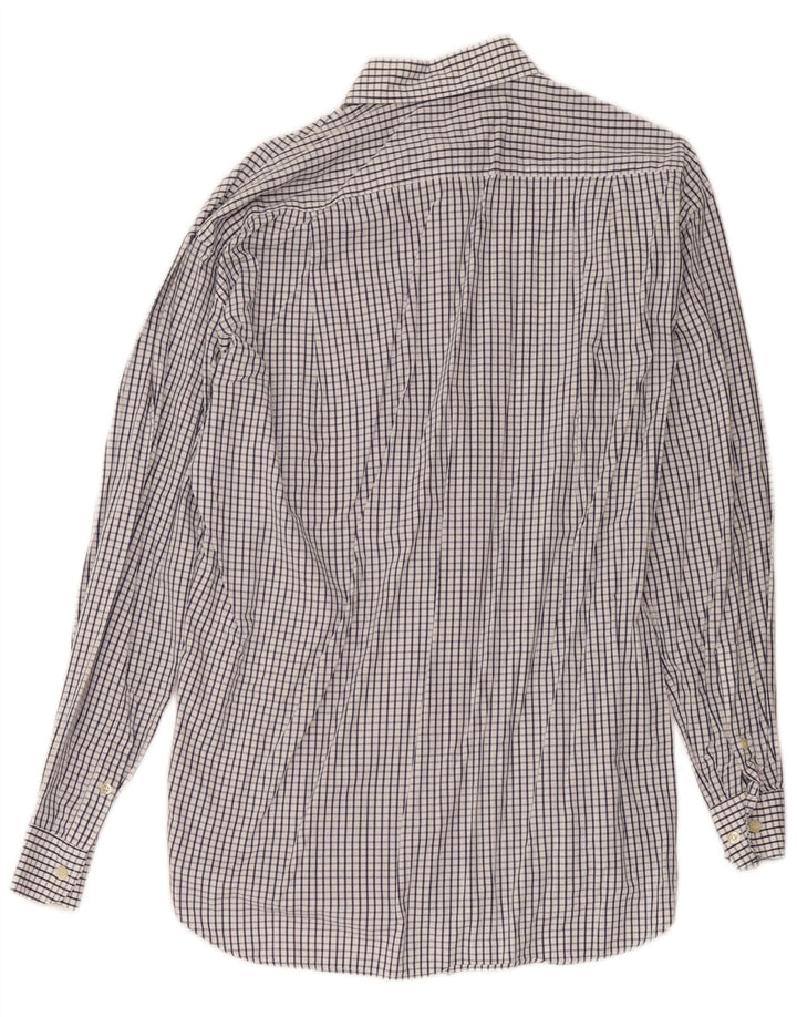 Camisa Ungaro para hombre talla 39 15 1/2 cuadros blancos medianos