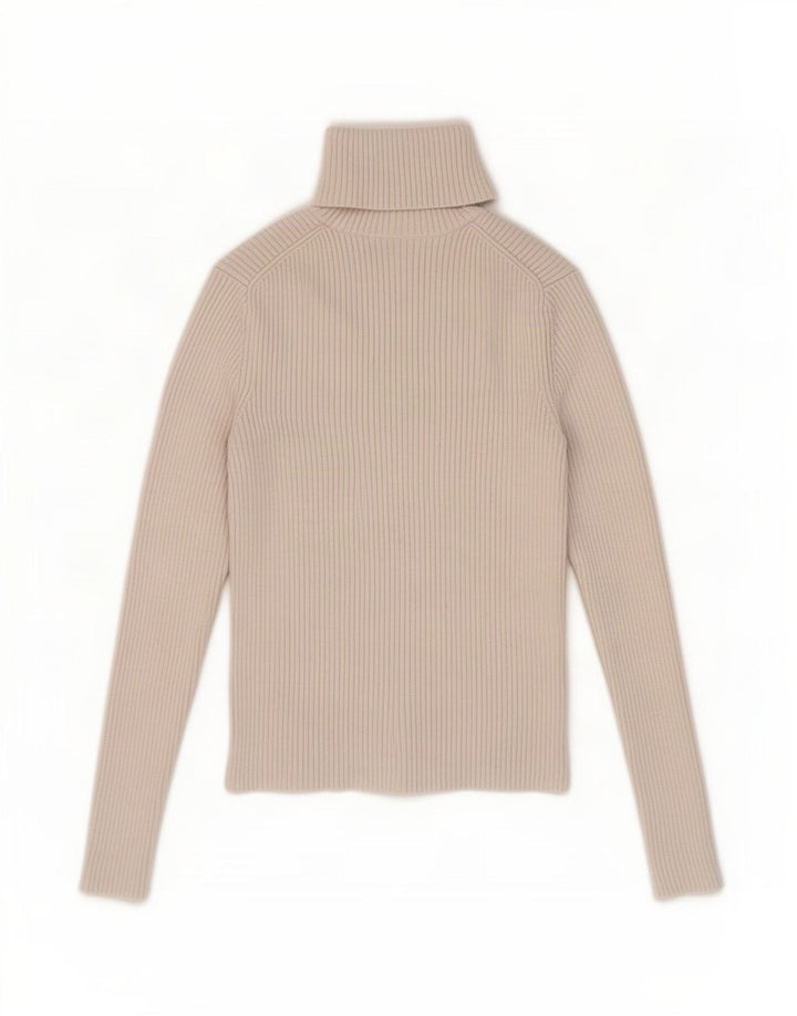 Zara Mujer Blusa Corta Top UK 8 Small Beige
