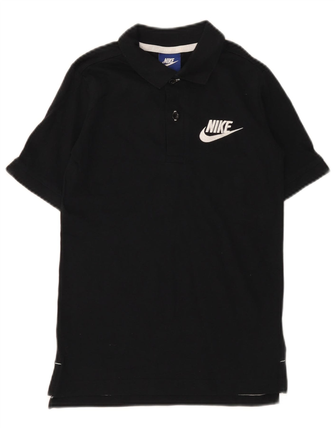 NIKE Polo para niño 8-9 años Pequeño Algodón Negro