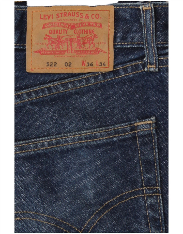 Levi's Hombre 522 Vaqueros Rectos W36 L27 Azul Marino