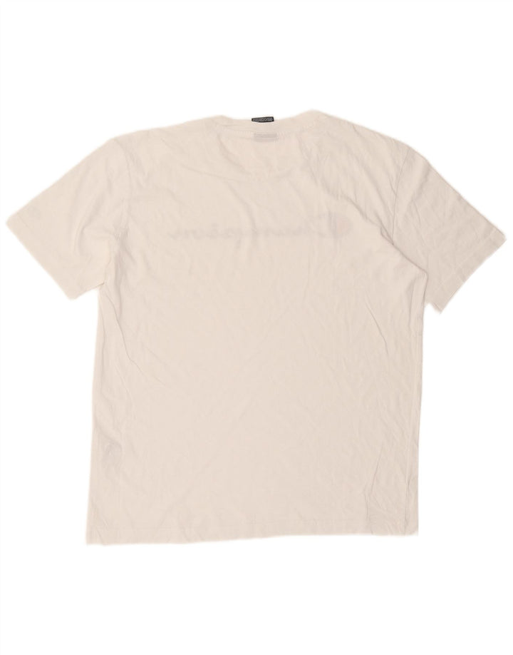 Champion Camiseta gráfica para hombre Top Medium White Cotton