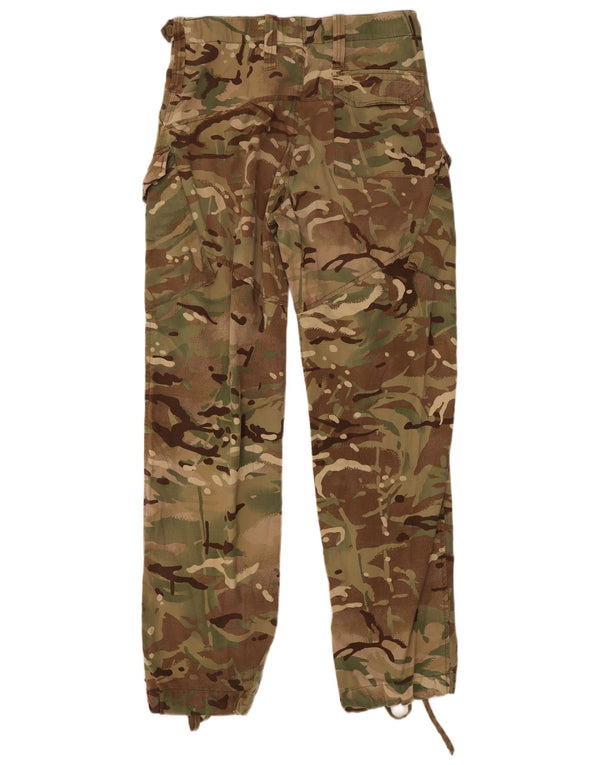 Pantalón cargo recto vintage para hombre W30 L32 Poliéster de camuflaje caqui