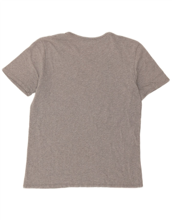 Nike Camiseta con gráfico de corte atlético para hombre, talla grande, gris moteado