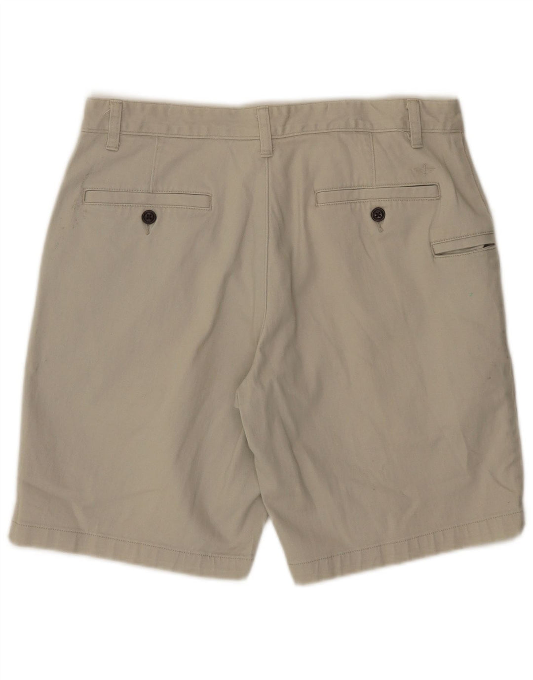 DOCKERS Shorts Cargo Hombre W33 Algodón Beige Medio