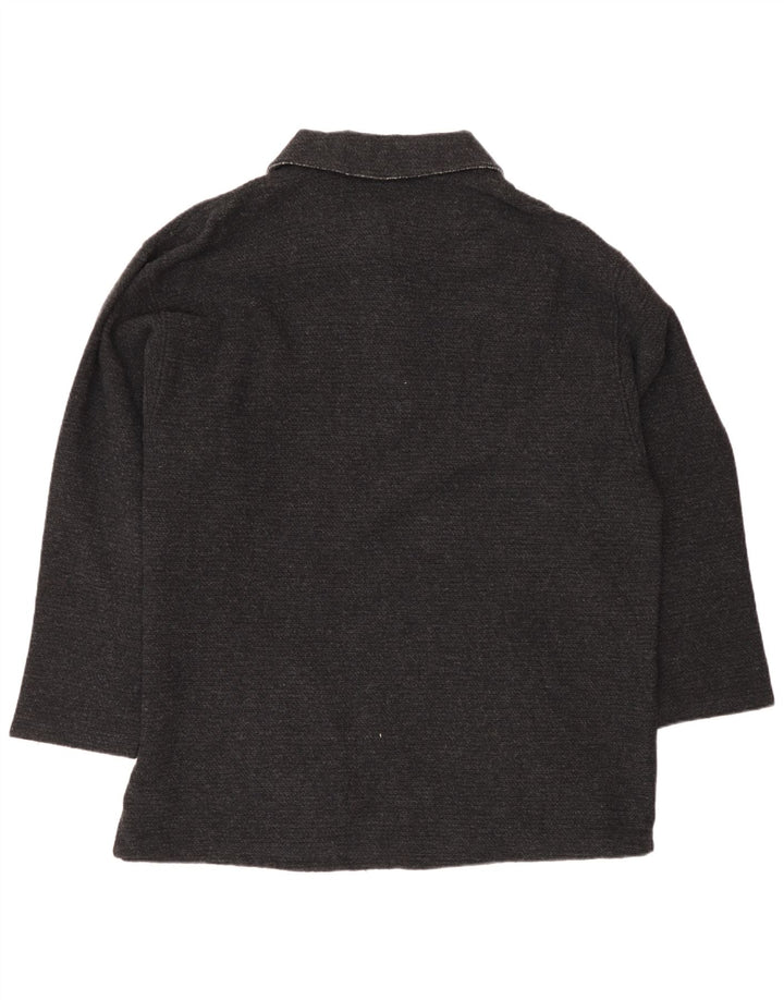Country Hombre Polo Cuello Jersey Jersey IT 50 Lana Gris Medio