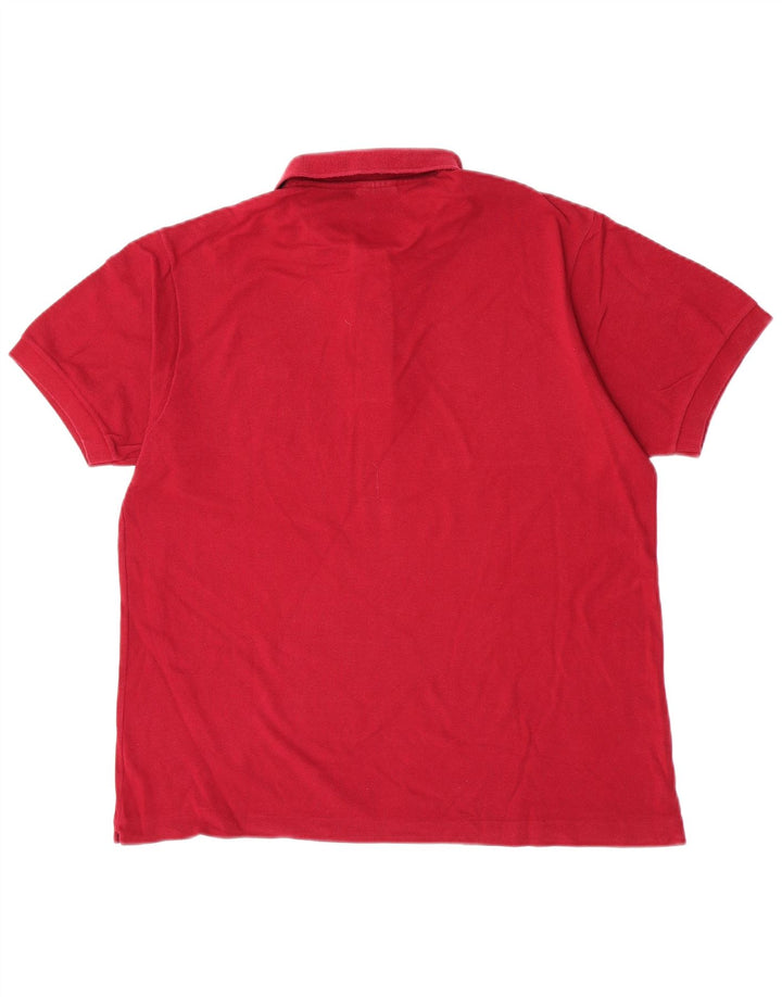 Polo Lacoste para hombre talla 5 grande algodón rojo
