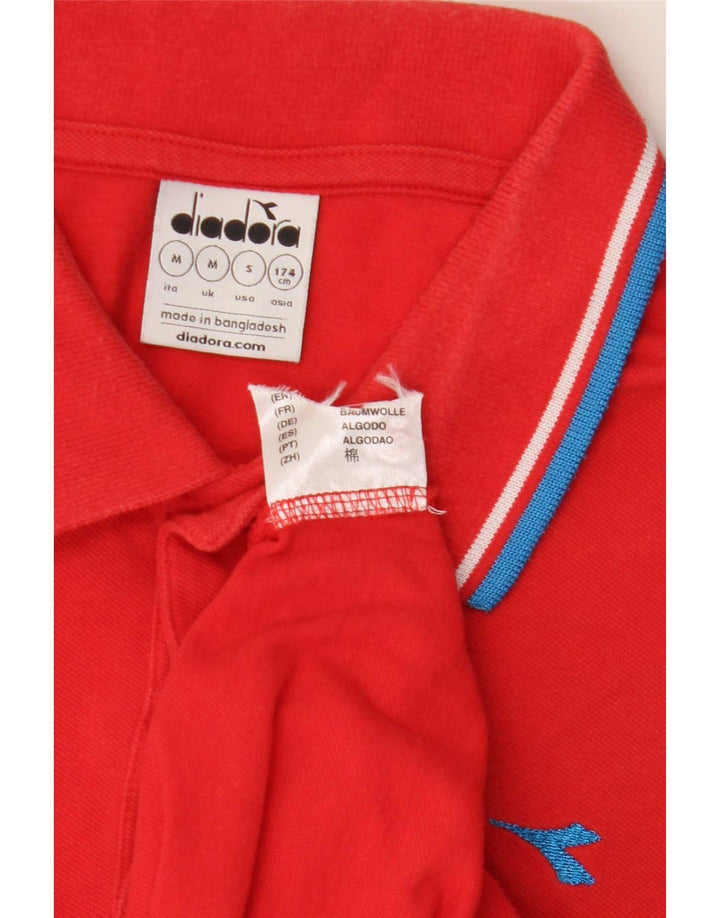 Polo Diadora Hombre Algodón Rojo Medio