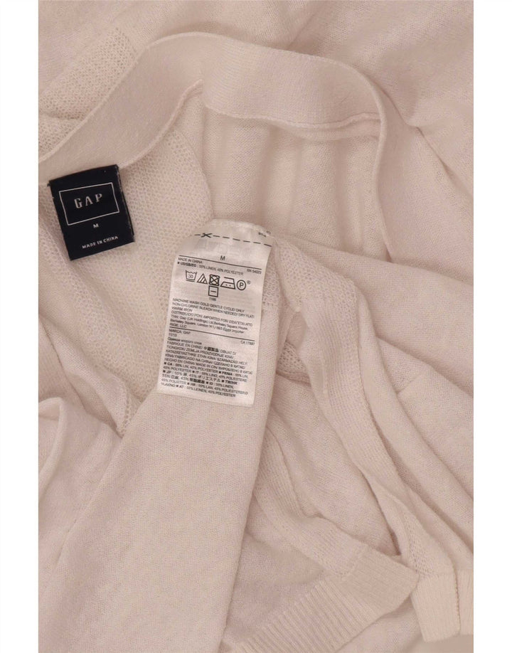 Gap - Cárdigan abierto para mujer, talla 40, talla mediana, lino blanco