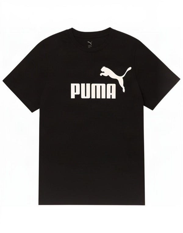 Puma - Camiseta gráfica para hombre, talla grande, algodón negro